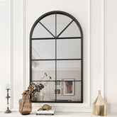 Smithin Mounted Hanging Arched Window Frame Home Decor Mirror